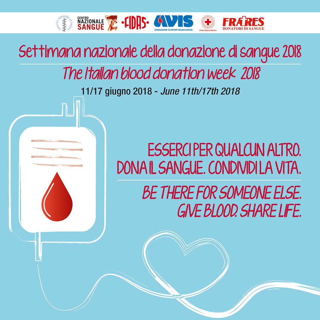 Calano i donatori, le iniziative per il World Blood Donor Day