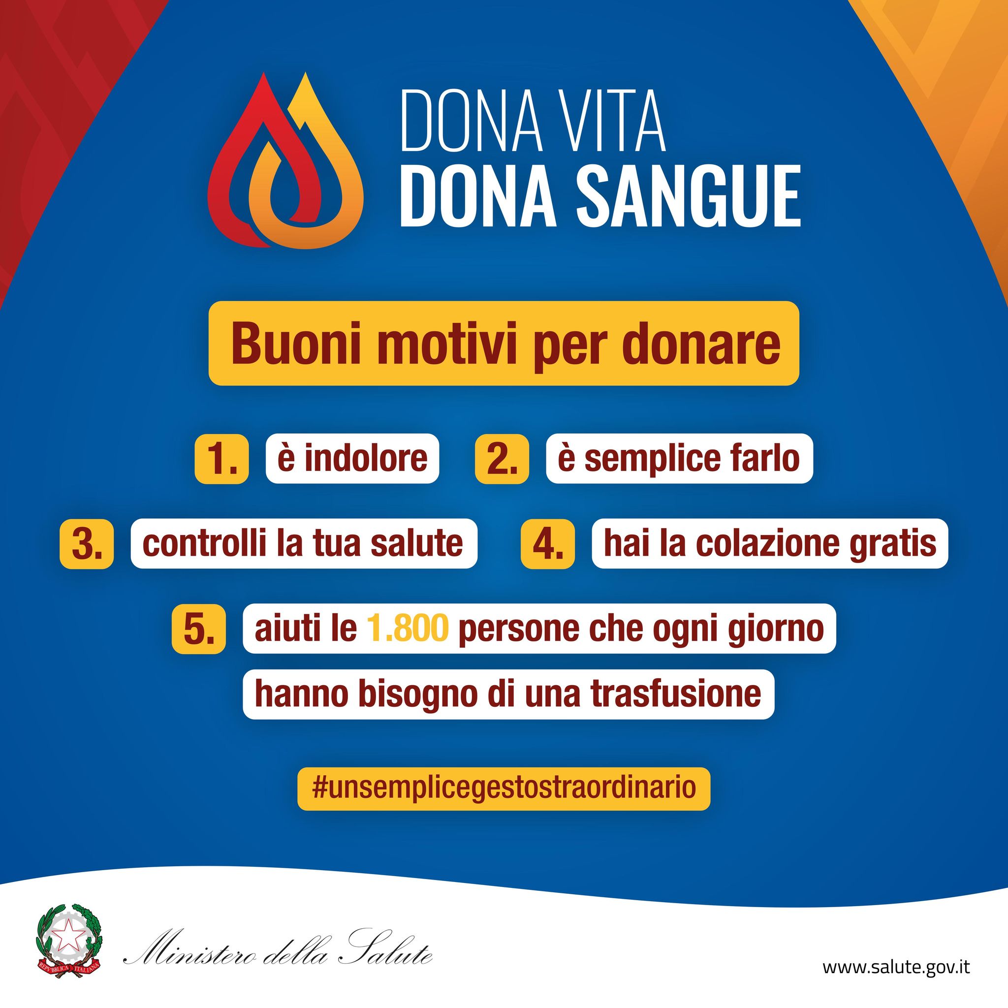 Buoni motivi per donare